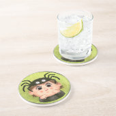 スパイダーコスチュームキャンディー缶の可愛い少年 コースター (側面)