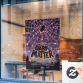 スパイダーコズミックくもの巣ハロウィーン銀河系の恐怖 ウィンドウサイン (カフェ窓)