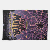 スパイダーコズミックくもの巣ハロウィーン銀河系の恐怖 キッチンタオル (横)