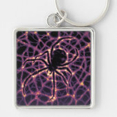 スパイダーコズミックくもの巣ハロウィーン銀河系の恐怖 キーホルダー (正面)
