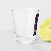 スパイダーコズミックくもの巣ハロウィーン銀河系の恐怖 ショットグラス (左)