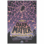 スパイダーコズミックくもの巣ハロウィーン銀河系の恐怖 シール (正面)