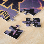 スパイダーコズミックくもの巣ハロウィーン銀河系の恐怖 ジグソーパズル (側面)