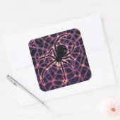 スパイダーコズミックくもの巣ハロウィーン銀河系の恐怖 スクエアシール (封筒)