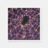 スパイダーコズミックくもの巣ハロウィーン銀河系の恐怖 スタンダードカクテルナプキン (正面)