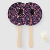 スパイダーコズミックくもの巣ハロウィーン銀河系の恐怖 ハンドファン (正面&裏面)