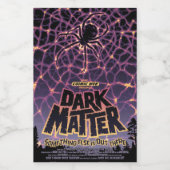 スパイダーコズミックくもの巣ハロウィーン銀河系の恐怖 フードラベル (シングルラベル)