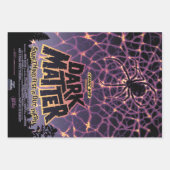 スパイダーコズミックくもの巣ハロウィーン銀河系の恐怖 ラッピングペーパーシート (正面2)