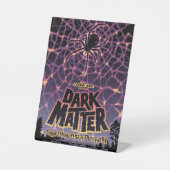 スパイダーコズミックくもの巣ハロウィーン銀河系の恐怖 台座サイン (正面)