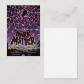 スパイダーコズミックくもの巣ハロウィーン銀河系の恐怖 名刺 (正面/裏面)