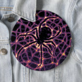 スパイダーコズミックくもの巣ハロウィーン銀河系の恐怖 缶バッジ (インサイチュ)