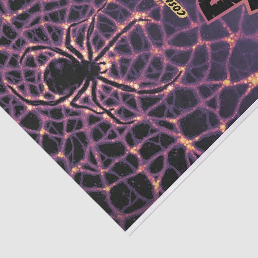 スパイダーコズミックくもの巣ハロウィーン銀河系の恐怖 薄葉紙 (詳細)