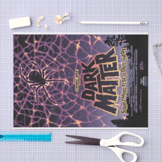 スパイダーコズミックくもの巣ハロウィーン銀河系の恐怖 薄葉紙 (クラフト)