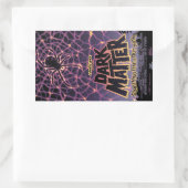 スパイダーコズミックくもの巣ハロウィーン銀河系の恐怖 長方形シール (バッグ)