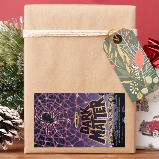 スパイダーコズミックくもの巣ハロウィーン銀河系の恐怖 長方形シール (クリスマス)