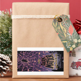 スパイダーコズミックくもの巣ハロウィーン銀河系の恐怖 長方形シール