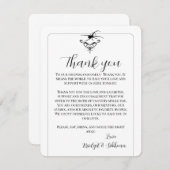 スパイダーゴシッ結婚クの感謝披露宴カード エンクロージャーカード (正面/裏面)