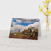 スパイダーサイエンスフィクション・コラージュ カード (黄色い花)