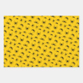 スパイダーシルエットのパターン ラッピングペーパーシート (正面3)