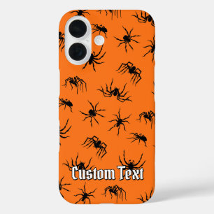 スパイダーシルエットのパターン iPhone 16ケース
