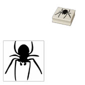 スパイダーシルエットアートスタンプ ラバースタンプ (押印)