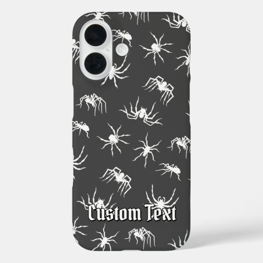 スパイダーシルエット模様ケースメイトiPhoneケース Case-Mate iPhoneケース (裏面)