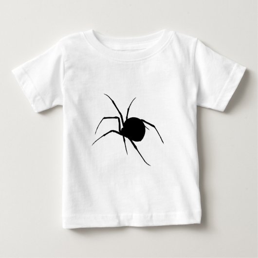 スパイダーシルエット ベビーTシャツ (正面)