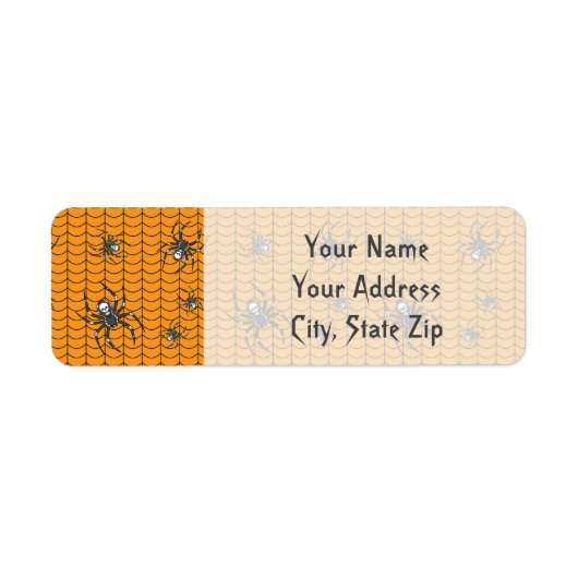 スパイダースオンパレード差出人住所ラベル ラベル (正面)