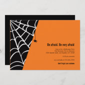 スパイダースパイダーハローウィンパーティ招待状 招待状 (正面/裏面)