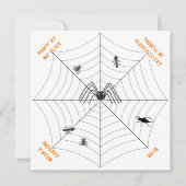 スパイダーズくもの巣パーティーアットマイプレイスパーティの招待状 招待状 (正面)