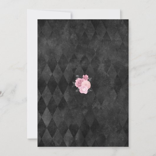 スパイダーズくもの巣死ぬまで私たちパートブラックピンク 招待状 (裏面)