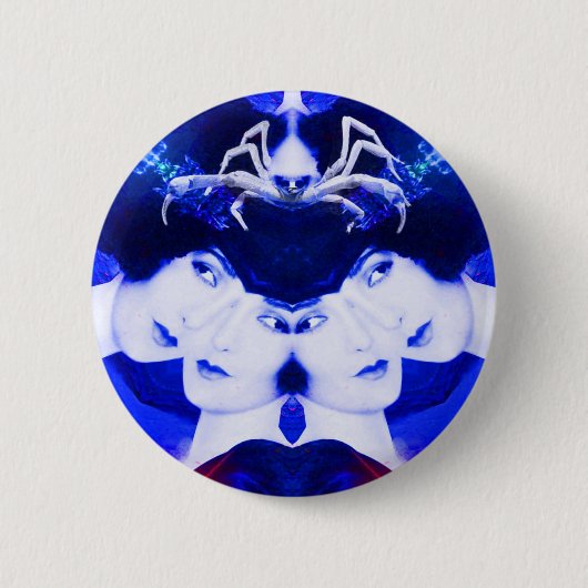 スパイダーズくもの巣 缶バッジ (正面)