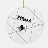 スパイダーズとくもの巣ハロウィンセラミックオーナメント セラミックオーナメント (裏面)