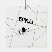 スパイダーズとくもの巣ハロウィンセラミックオーナメント セラミックオーナメント (裏面)