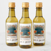 スパイダーズ&リリー不気味ハロウィンパーソナライズされた ワインラベル (ボトル)