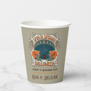 スパイダーズ&リリー不気味ハロウィンパーソナライズされた 紙コップ