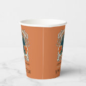 スパイダーズ&リリー不気味ハロウィンパーソナライズされた 紙コップ (右)