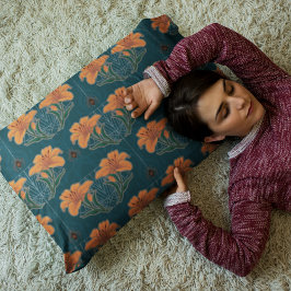 スパイダーズ&リリー不気味ハロウィーンヴィンテージパターン 枕カバー