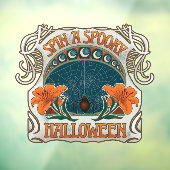 スパイダーズ&リリー不気味ハロウィーンヴィンテージ ウィンドウサイン (シート3)