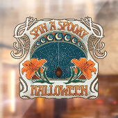 スパイダーズ&リリー不気味ハロウィーンヴィンテージ ウィンドウサイン (シート2)