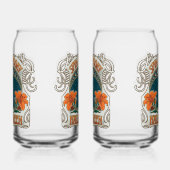 スパイダーズ&リリー不気味ハロウィーンヴィンテージ ガラス缶 (左)