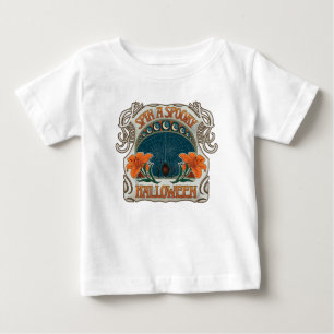 スパイダーズ&リリー不気味ヴィンテージハロウィーン ベビーTシャツ