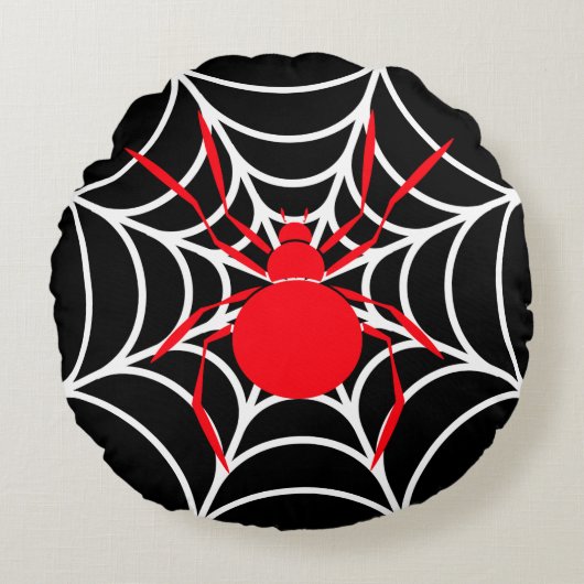 スパイダーズ・レア アクセント 円形クッション (正面)