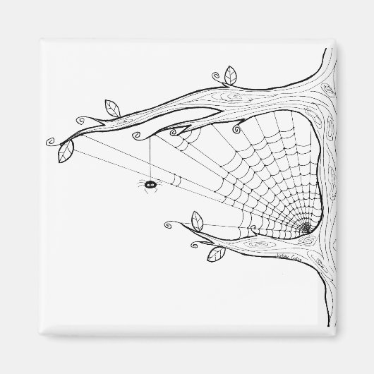 スパイダーツリーマグネット マグネット (正面)