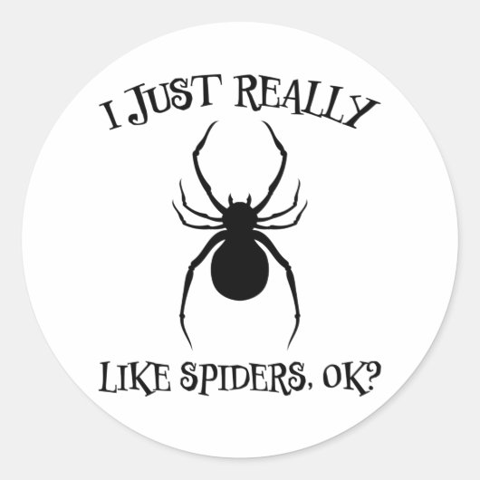 スパイダーデザイン嫌悪感アラクニドテラクールリウムギフト ラウンドシール (正面)