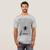 スパイダーデザイン メンズハーフTシャツ Tシャツ (正面フル)