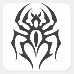 スパイダートライバルタトゥー スクエアシール