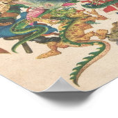 スパイダードラゴンこうもりトードアンティークダンセルインサスペッション ポスター (角)