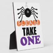 スパイダーハロウィンお願い フォトプラーク (側面)