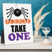 スパイダーハロウィンお願い フォトプラーク (側面)